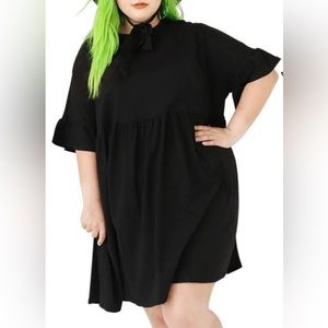 Discontinued Foxblood Khloe Babydoll Goth Dress Plus